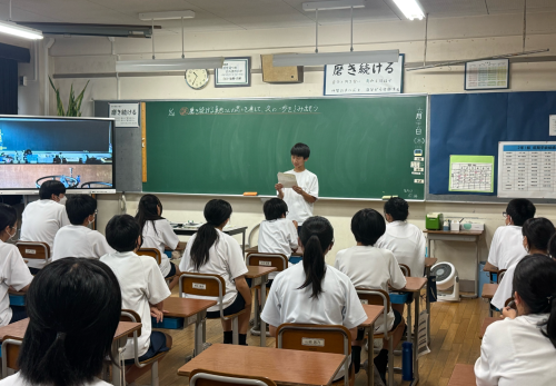 令和７年７月10日（木）　２年生 夏休みを迎える前に　～初志を貫ける自分であるために～